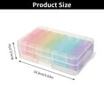 thumbnail image 3 of Morning and Night Rainbow Color 7 Days AM PM Medicine Dispenser Pill Box Health Care Tool Medicine Storage Box TRANSPARENT, 3 of 8