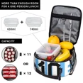 thumbnail image 5 of Messis 10 Football Soccer Merch Insulated Lunch Bag For School Storage Food Boxes Leakproof Thermal Cooler Lunch Boxes, 5 of 10