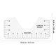 thumbnail image 2 of 8pcs T-shirt Ruler Guide Size Chart T-shirt Guide T-shirt Measuring Tool, 2 of 4