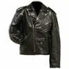 Rock Design Genuine Leather Motorcycle Jacket- 3x