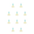 thumbnail image 1 of Vogacara Pinzas para cutículas de uñas, tijeras de acero inoxidable, galvanoplastia, impermeables, de mano, accesorio para el hogar, Spray verde dorado Pulverizar Oro Verde 10piezas, 1 of 6