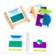 thumbnail image 1 of Bloques de patrón de madera, rompecabezas con forma de clasificación de colores, juego de apilamiento, rompecabezas de formas de Tangram para, 1 of 9