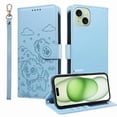 thumbnail image 1 of Funda Cartera GANGXUN con Diseño de Perrito en Relieve para iPhone 15 Plus , Protección 360° con Ranuras y Correa Desmontable, 1 of 6