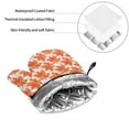 thumbnail image 6 of Honeii Maple Leaves A Pattern Oven Mitts and Pot Holders, Silicone Oven Gloves,500 F Heat Resistant Oven Mitts Sets, 4PCS, 6 of 6