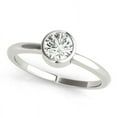 thumbnail image 3 of 1.00 Ct Solitaire Round Diamond Wedding Rings for Women Solid 18K White Gold, 3 of 6