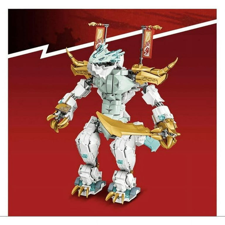 LEGO NINJAGO Zane's Ice Dragon Creature 71786, 2in1 Dragon Toy to