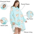 thumbnail image 2 of Wearable Blanket Hoodie Oversize Sherpa Fleece Hooded Blanket for Adults and Kids Snuggie Sweatshirt for Women Men, 2 of 5