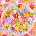 thumbnail image 4 of 100Pcs Daisy Flower Slime Charms Assorted Cute Decoden Embellishment,Kawaii Slime Accessories,Mixed Colors Flowers Bulk Flatback Resin Charm for Phone Junk Cases,Scrapbooking Crafting DIY Decoration, 4 of 14