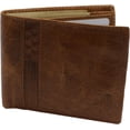 thumbnail image 3 of Cavelio Genuine Leather Slim Bifold Men Wallets RFID Blocking USA Series 60HU TAN, 3 of 9