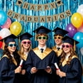 thumbnail image 7 of LQQBOX 3 Pack 3.28 x 6.56 FT Blue Foil Fringe Curtains Party Decorations, Tinsel Curtain Backdrop for Parties, Door Streamers, Glitter Streamer Fringe Backdrop for Birthday Decoration, 7 of 7