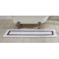 thumbnail image 1 of Better Trends Alfombras De Baño 100% Algodón, Colección De Hoteles, Color Blanco Y Gris, Alfombras De Baño Reversibles, Absorbentes Y Lavables A Máquina, Para Bañera, Ducha Y Baño, 20.0 X 60.0 In, 1 of 5