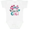 thumbnail image 3 of Inktastic I Love My Gigi Pink and Blue Fox with Hearts Boys or Girls Baby Bodysuit, 3 of 5