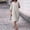 *White, variant on ClodeEU Women's Cotton Linen Round Neck Long Sleeve Button Front Dress with Pockets Yellow,Womens Plus XXL