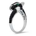 thumbnail image 2 of 925 Sterling Silver Black Panther Diamond CZ Ring, 2 of 7