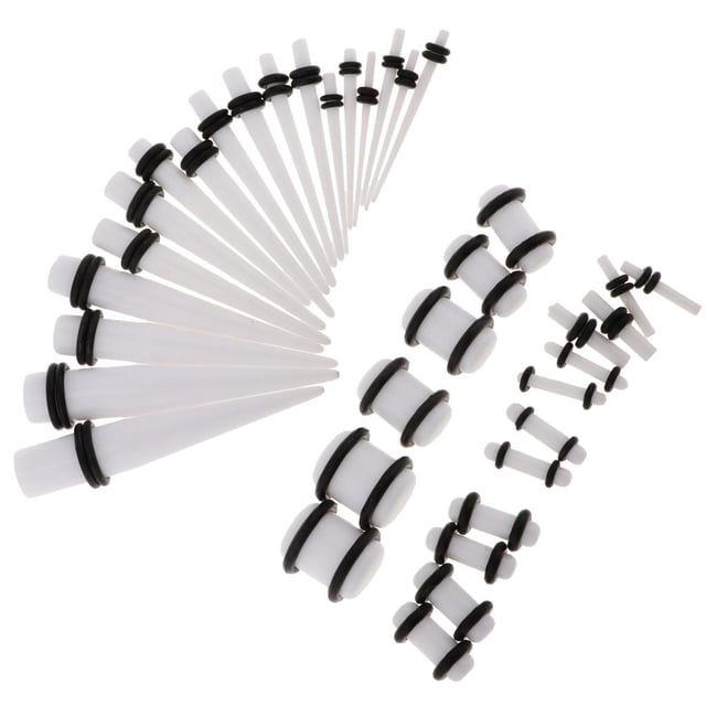 Tapones y Medidores de oído Sunnimix 36 Piezas acrílico 14-00G