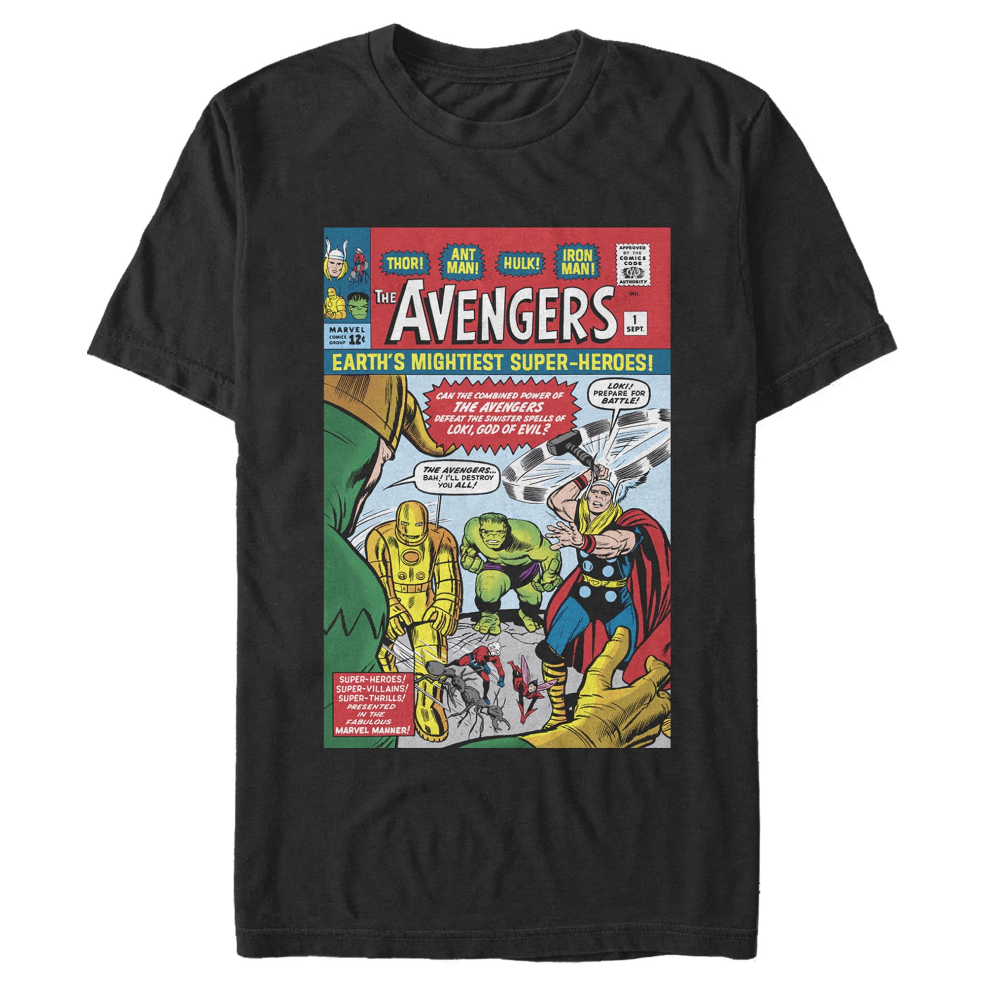 Men's Marvel Avengers Comic Cover Graphic T-Shirt