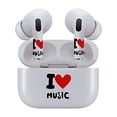 thumbnail image 7 of AirSkins Decals for AirPod Pro & Pro 2, I Love Music Multicolor, Scratch-Resistant, Precision Fit, Easy Application - 1 Unit per pack, 7 of 7
