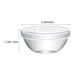thumbnail image 2 of 4pcs Cocina de vidrio moldeos transparentes tazones de comida transparentes para servir tazones suministro para el hogar, 2 of 5