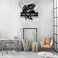 thumbnail image 2 of Craftnamesign Custom Walleye Fishing Metal Wall Art LED Light, Personalized Fisherman Name Sign, 2 of 5