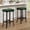 Green, variant on 24.6 Inch Bar Stools, Set of 4 Bar Chairs, Premium Faux Leather Barstools with Irregular Legs, Compact Counter Stools for Small Spaces, for Kitchen, Dining Room, Cafe, Easy Assembly, Black
