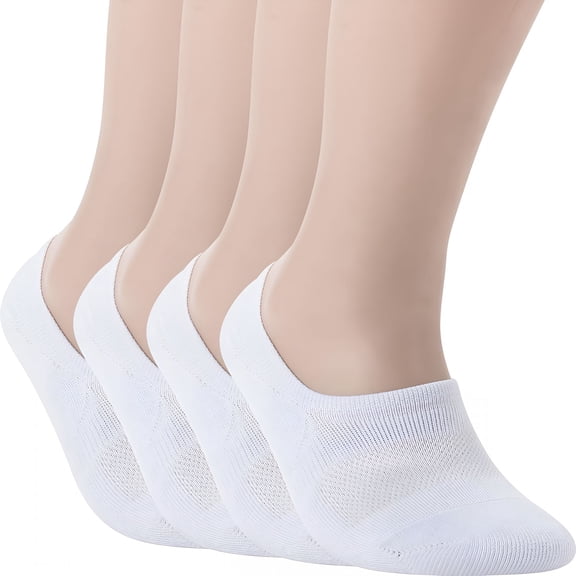 TELOLY No Show Socks For Women Cotton Cushion Footies Liner S M L XL