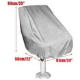 thumbnail image 6 of 3X Boat Seat Cover, Outdoor Waterproof Pontoon Captain Bench Chair Protective Covers, 6 of 7