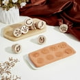thumbnail image 4 of 8pcs Wooden Stamp for Clay Pottery Round Paw Print Stamp Small Natural Wood Animal Footprint Stamps Clay Pottery Stamps with Handle for DIY Craft Clay and Ceramic 1.7x1.5inch, 4 of 5