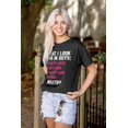 thumbnail image 3 of What I Look In Guys Mastiff Dog Lover Women's Graphic T Shirt Tees Brisco Brands M, 3 of 5