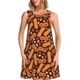 thumbnail image 1 of Vsdgher Robes d'Été Imprimées Peanuts2 pour Femmes Robe Décontractée Col en U Sans Manches Robe Débardeur Ample avec Poche, 1 of 7