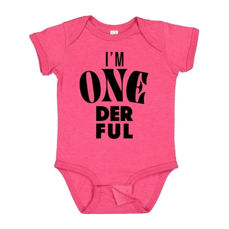 

Inktastic I m One-Derful First Birthday Gift Baby Boy or Baby Girl Bodysuit