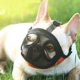 thumbnail image 4 of Short Snout Dog Muzzles- Adjustable Breathable Mesh Bulldog Muzzle for Prevent Biting Chewing Licking Grooming Dog Mask, Orange, L, 4 of 6