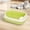 Green, variant on LiUMX Large Semi-Enclosed Cat Litter Box with High Sides & Scoop - 48x34x18cm Splash & Litter Proof Design, Includes Sifter & Hook, (Blue)