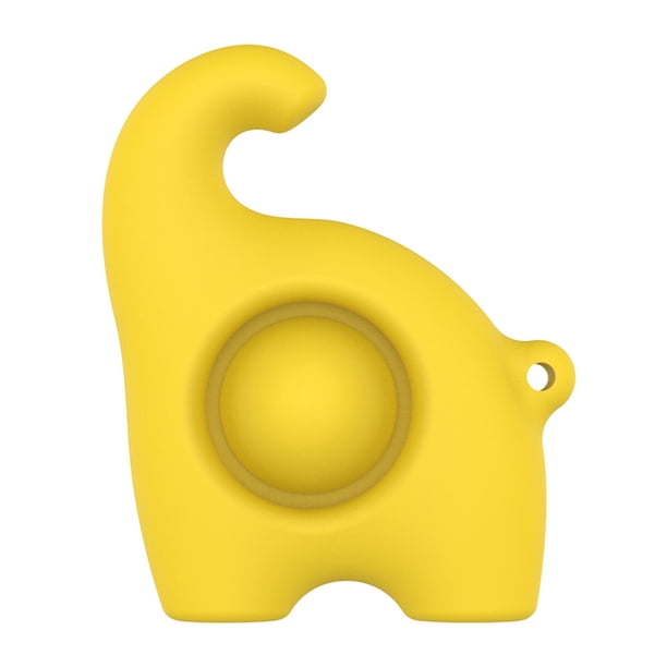 Elefante autismo burbuja colgante juguetes sensoriales antiestrés para niños adultos (amarillo) Tmvgtek Nuevos Originales