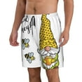thumbnail image 2 of Pofeuu Gnome Sweet Honey Prin Men's Swim Trunks Quick Dry Bathing Suit Swimming Board Shorts Mesh Lining Beach Swimwear-Small, 2 of 6