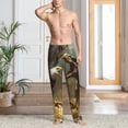 thumbnail image 2 of Fotbe Dinosaur Bald Eagle Pantalones de Pijama para Hombre, Pantalones de Dormir, Pantalones de Casa con Cintura Ajustable y Bolsillos-X-Large, 2 of 6