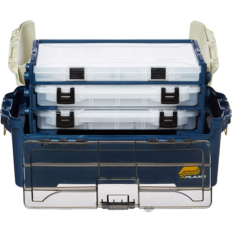 Plano System 737 Fishing Tackle Box 3 Tray Bait Storage Carrying