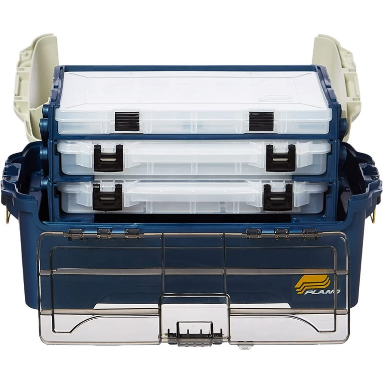 Plano System 737 Fishing Tackle Box 3 Tray Bait Storage Carrying, box box3  