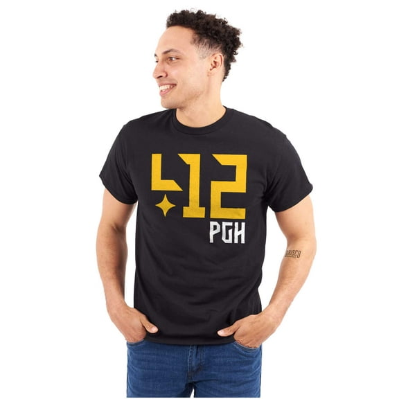 412 Pittsburgh Pennsylvania Area Code Men's Graphic T Shirt Tees Brisco Brands S