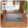 thumbnail image 4 of PABUBE Doormat for Inside 17"x30", Door Rug for Entryway Indoor, Dirt Trapper, Non Slip Entryway Rugs Washable Welcome Mat for Inside, Absorbent Entry Mat Low-Profile Entry Rug Indoor Doormat, Gray, 4 of 8