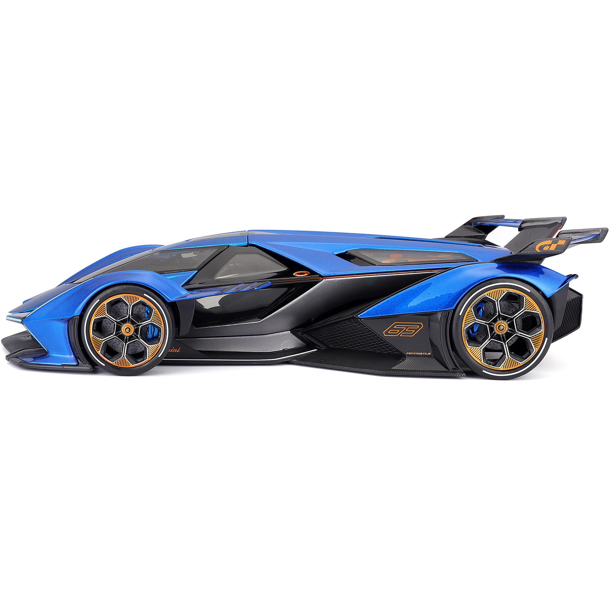 Maisto 31454bl Metallic 1 by 18 Diecast Model Car for Lamborghini V12  Vision Gran Turismo, Blue