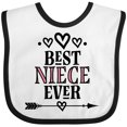 thumbnail image 3 of Inktastic Best Niece Ever from Aunt Girls Baby Bib, 3 of 4