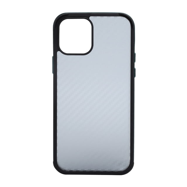 El teléfono móvil de SULADA cubre la caja del teléfono celular del marco metálico de la textura de la fibra para el iPhone 12/12Pro