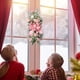 thumbnail image 5 of Christmas Wreath Upside Down Staircase Door Hanging Christmas Flocked Snow Hanging Ornament Bow Decoration, 5 of 6