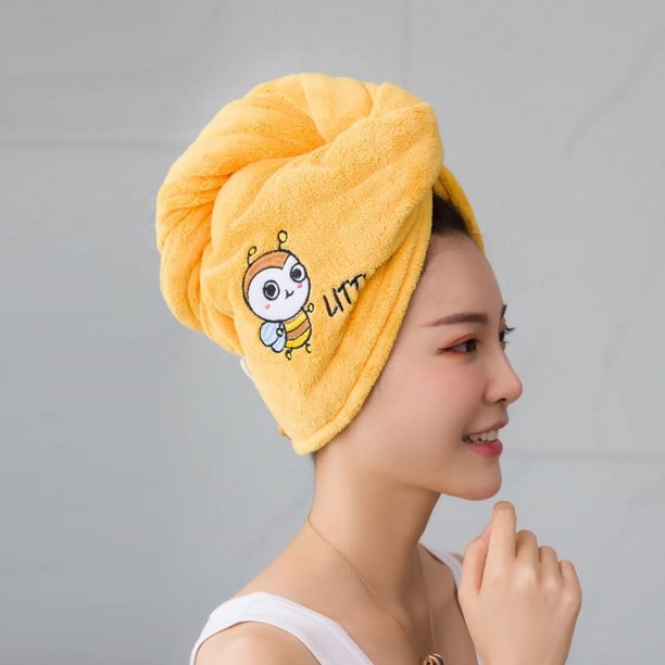 Toalla De microfibra para el cabello para mujer, toallas De baño para adultos, toallas De rizo para el hogar, servilleta De ducha, turbante para secar el cabello