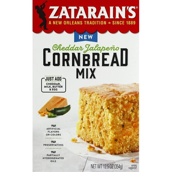 Zatarains Cheddar Jalapeno Bread Mix,12.5 Ounce (Pack of 2)
