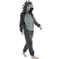 thumbnail image 6 of SWEETXIN Adult's Hedgehog One-Piece Holiday Family Pajamas Halloween Costume Suit for Women and Men Jumpsuit SizeM, 6 of 7