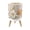 Color 2, variant on Small Trash Can with Lid Terracotta Beige Boho Vintage Retro Mid Century Modern Burnt 1.8 Gallon Dog Proof Trash Can Round Garbage Can Waste Bin Wastebasket for Bathroom Bedroom Living Room