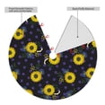 thumbnail image 2 of Sikiie Sunflowers 30-48 inches {designName} Print Christmas Tree Skirt Snowman Xmas Tree Skirt with Edge Christmas Decorations for Holiday Party36", 2 of 7