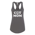 thumbnail image 2 of Wild Bobby, Best Paw Cat Mom, Pop Culture, Women Racerback Tank Top, Dark Grey, X-Large, 2 of 3