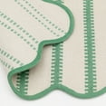 thumbnail image 6 of Mainstays by Becky G. & Alejandra Polyester Scallop Layering Rug, Green Stripe, 24" x 36", 6 of 9
